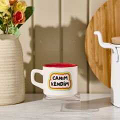Tasarım Canım Kendim Sloganlı Venüs Kupa - Renkli - 195 ml