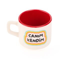 Tasarım Canım Kendim Sloganlı Venüs Kupa - Renkli - 195 ml
