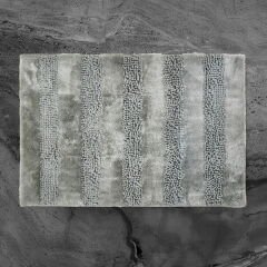 Soft Line 2'li Banyo Paspası - Gri - 60x90 cm + 45x60 cm