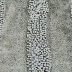 Soft Line 2'li Banyo Paspası - Gri - 60x90 cm + 45x60 cm