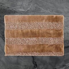 Soft Line 2'li Banyo Paspası - Vizon - 60x90 cm + 45x60 cm