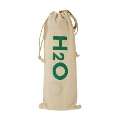 Kılıflı Bambu Kapaklı H2O Cam Matara - Şeffaf / Açık Kahverengi - 600 ml