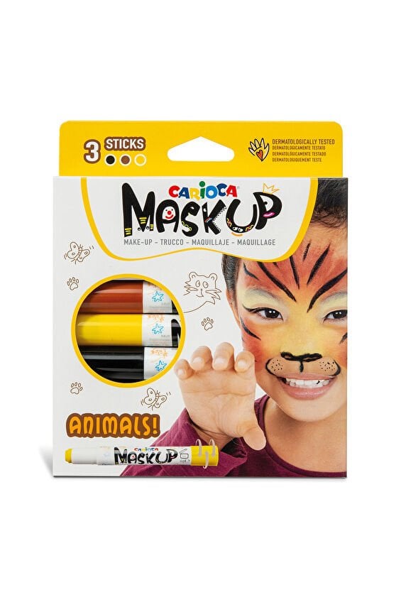 Carioca Yüz Boyası 6g 3 renk Animals
