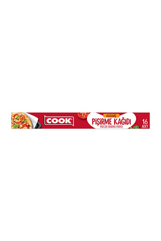 Cook Yağlı Pişirme Kağıdı Kesilmiş 16'lı