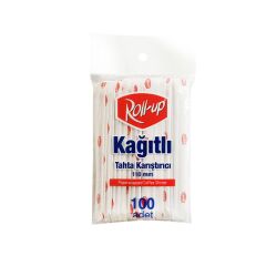 Roll-Up Tekli Sarım Ahşap Karıştırıcı 100'lü 11 Cm