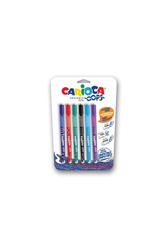 Carioca Oops Silinebilir Tükenmez Kalem 6lı