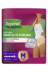 Depend Emici Külot Orta Boy Kadın 10'lu