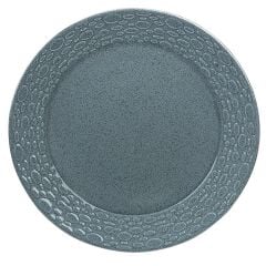 Kütahya Porselen Çakıltaş Düz Tabak - Mavi 20 Cm