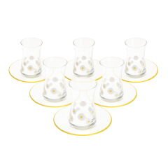 Fiona 12 Parça Çay Seti - Şeffaf - 170 ml