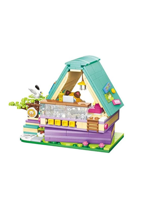 Keeppley Calico Cat Comic House 324 Parça Block Oyuncak KP-28018