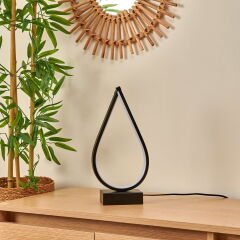 Light Damla Led Abajur - Siyah