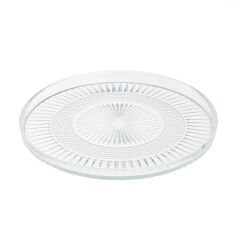 Elena Cam Tabak - Şeffaf - 19 cm