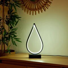 Light Damla Led Abajur - Siyah