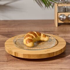 Elena Cam Tabak - Şeffaf - 19 cm