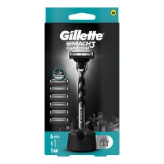 Gillette Mach3 Kömür Makine + 6 Yedek Tıraş Bıçağı
