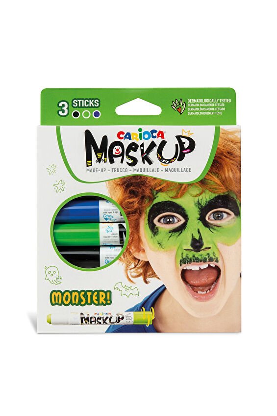 Carioca Yüz Boyası 6g 3 renk Monster