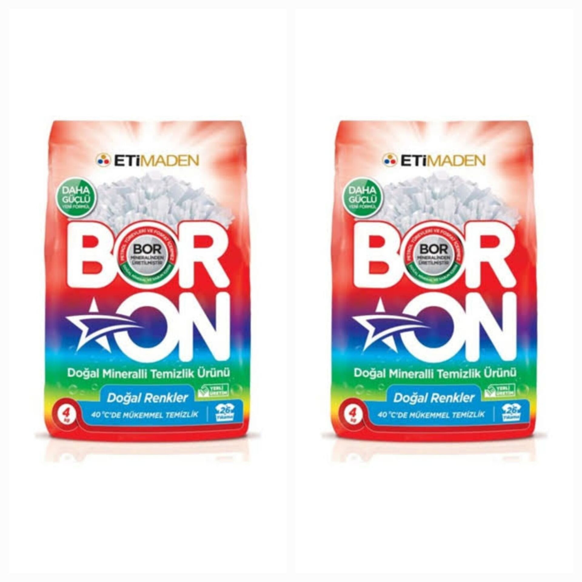 Boron Renkliler İçin Toz Deterjan 8 Kg 52 Yıkama
