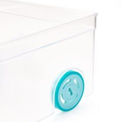 Roll-in Tekerlekli Buzdolabı Düzenleyici - Şeffaf - 16x31 cm