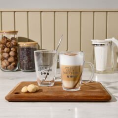 Houseware 4 Parça Latte Bardağı Seti - Şeffaf - 300 ml