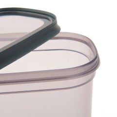 Vinto Dikdörtgen Erzak Kabı - Gri - 2,1 lt