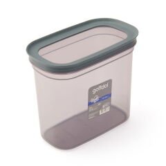 Vinto Dikdörtgen Erzak Kabı - Gri - 2,1 lt