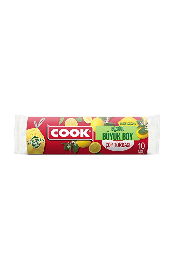 Cook Çöp Torbası Büzgülü Limon Kokulu 10'lu