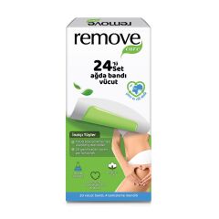 Remove Care Vücut Ağda Bandı İnatçı  Sık Tüyler 20'li