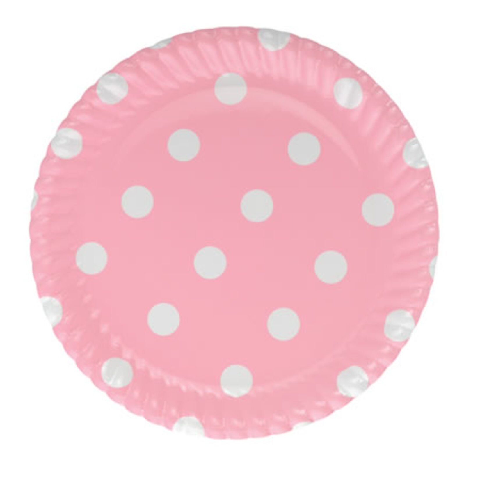 Roll-Up Karton Tabak 8'li Pembe Puantiyeli 23 Cm