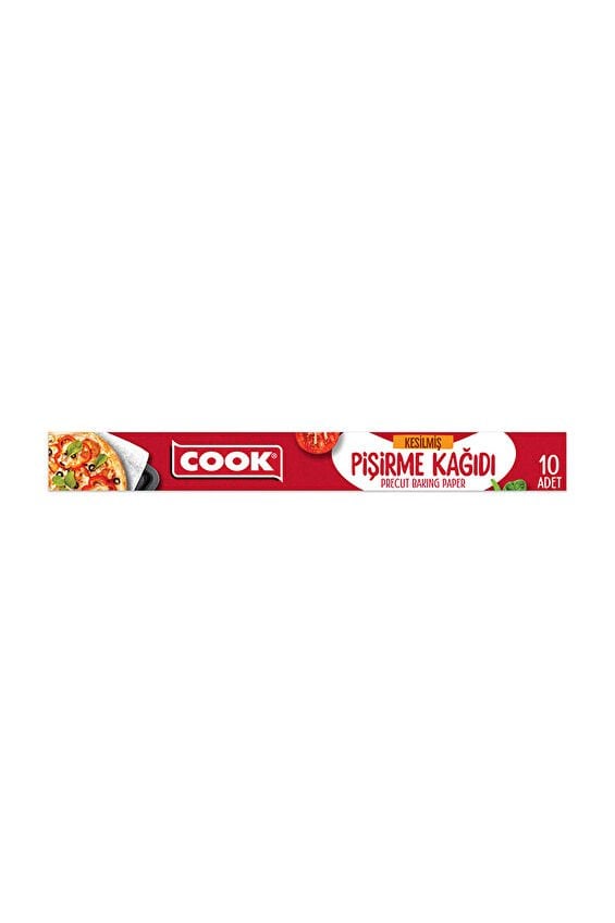 Cook Yağlı Pişirme Kağıdı Kesilmiş 10'lu