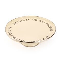 Emaye Büyük Servis Standı - Krem - 31x11 cm