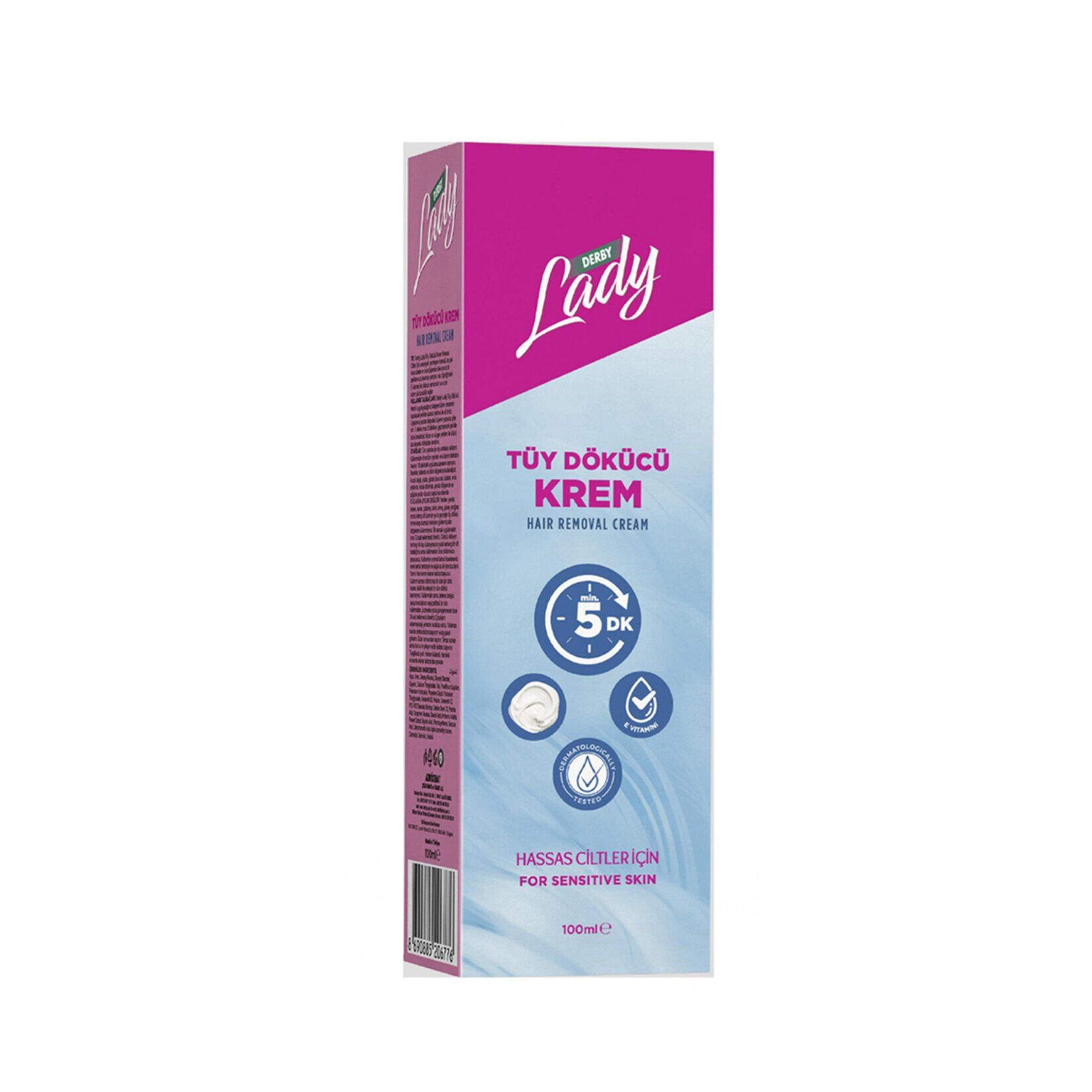 Derby Lady Tüy Dökücü Krem Hassas Ciltler İçin 100 Ml