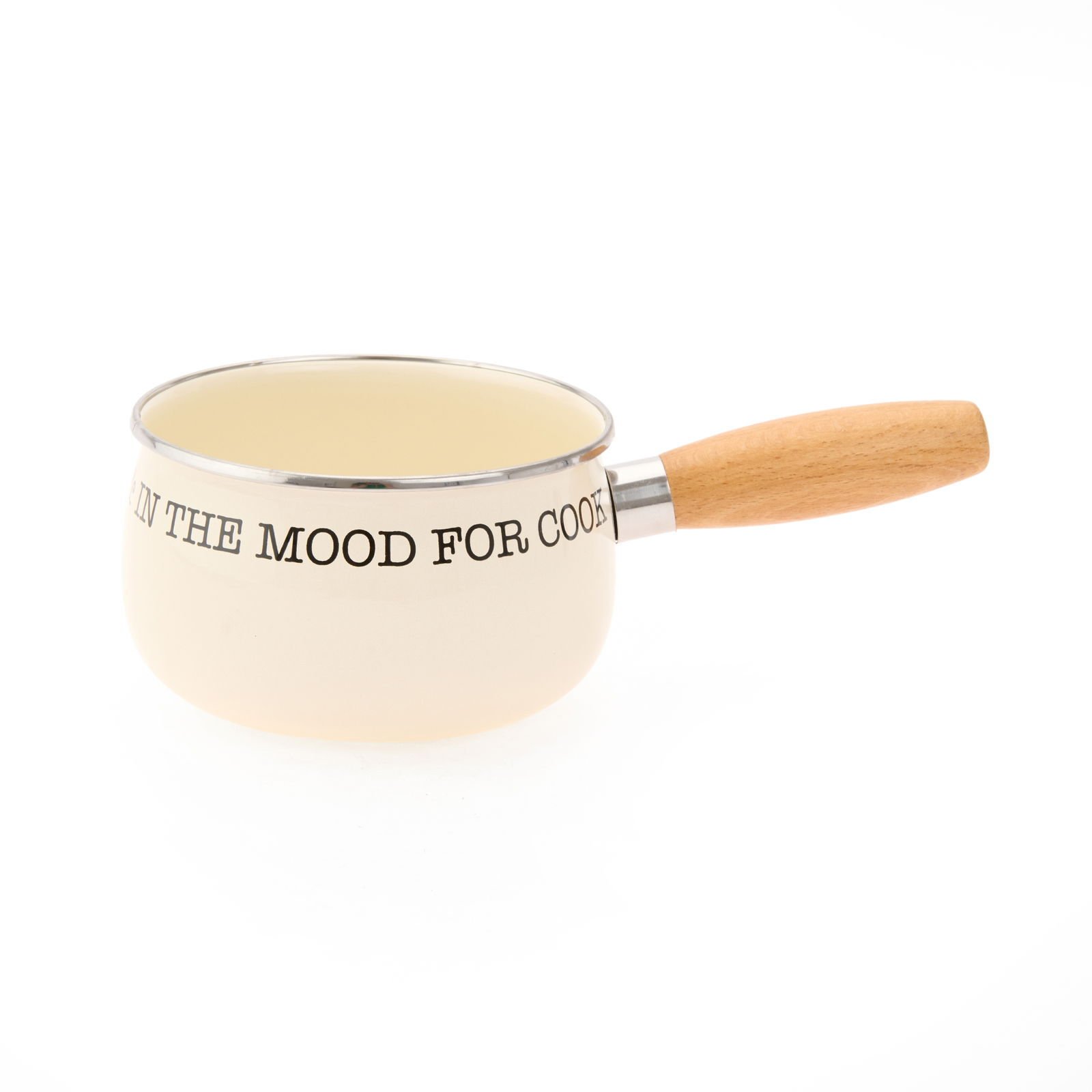 Bubble Emaye Sos Tavası - Krem - 14 cm