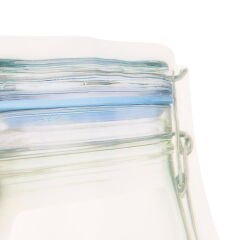 With Love Kavanoz Şekilli Saklama Poşeti - Şeffaf / Renkli