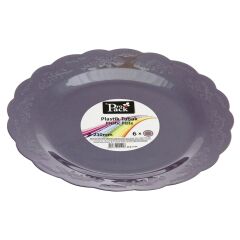 Propack Kristal Tabak Mor 6'lı 23 Cm