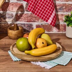 Houseware Mango Sunum Tabağı - Kahverengi - 28 cm
