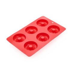 Houseware Silikon Donut Kalıbı - Kırmızı - 27,5x17 cm