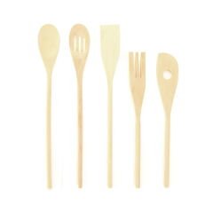 Houseware 5'li Kayın Servis Seti - Bej