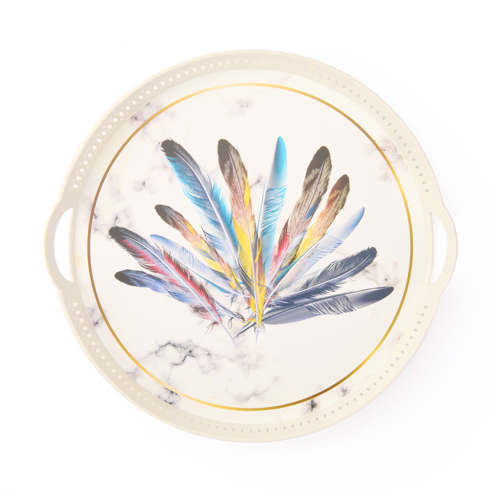 Home Örgü Tepsi - Beyaz - 40x27 cm