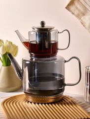 CAM ÇAYDANLIK PEROTTİ ELİO FUME 500 ML-1800 ML