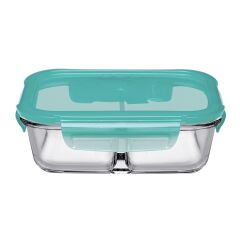 Paşabahçe LockieLock Bölmeli Saklama Kabı Yeşil Kapak 1010 Cc