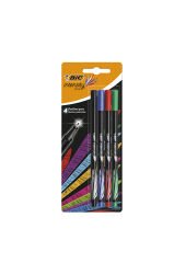 BIC Intensity Fine Liner Keçe Uçlu Kalem Karışık Renk 4'lü Blister