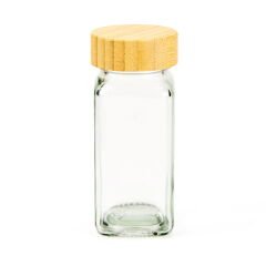 12'li Cam Baharatlık Seti - Şeffaf - 11 cm