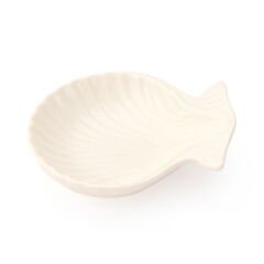 Porselen İstiridye Kase - Beyaz - 10x9 cm