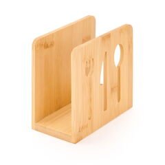 Bambu Dik Peçetelik - Kahverengi - 14 cm