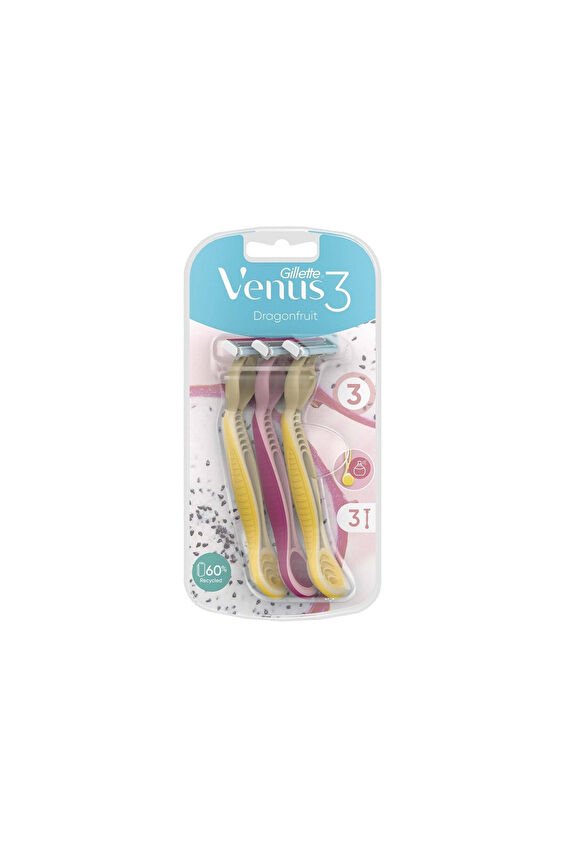 Gillette Venüs 3 Simply Plus Dragon Fruit 3 CT