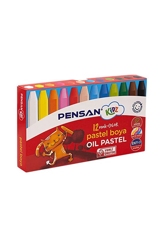 Pensan Kidz Pastel Boya 12 Renk