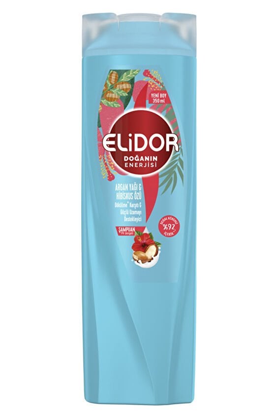 Elidor Argan Yağı  Hibiskus Özü Şampuan 350 ml