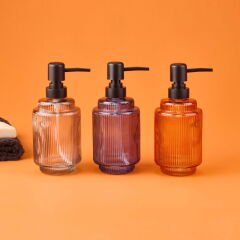 Çizgili Sıvı Sabunluk - Asorti - 17 cm