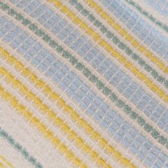 Soft Radiant Çift Kişilik Pike - Ekru / Mavi - 200x230 cm