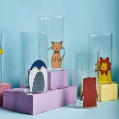 Animals 6'lı Bardak Seti - Şeffaf - 400 ml
